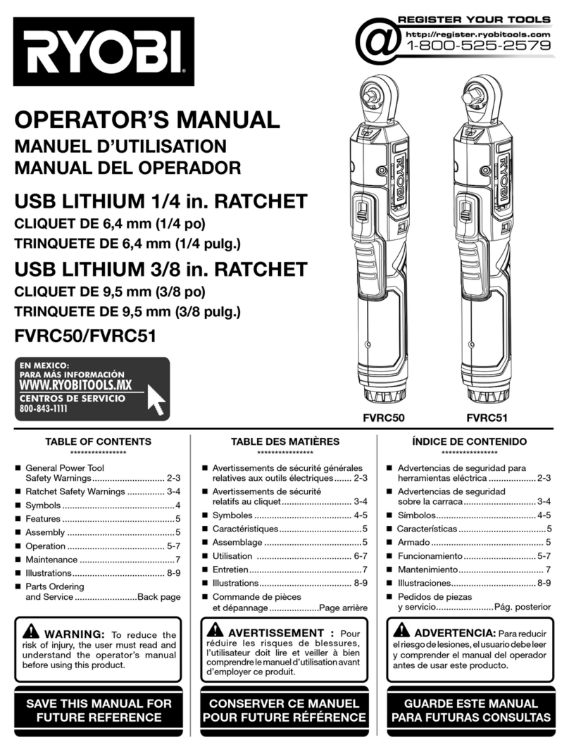 Ryobi FVRC50 User manual