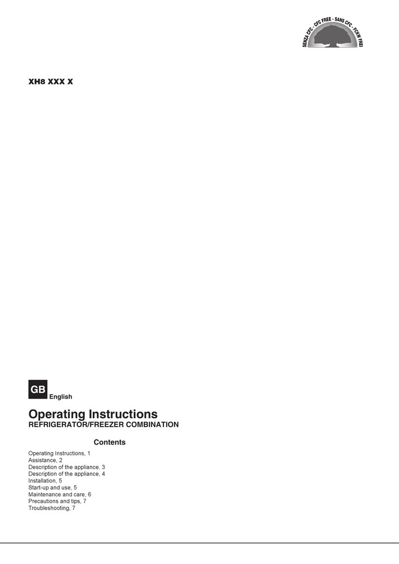 Indesit XH8 Series operating instructions