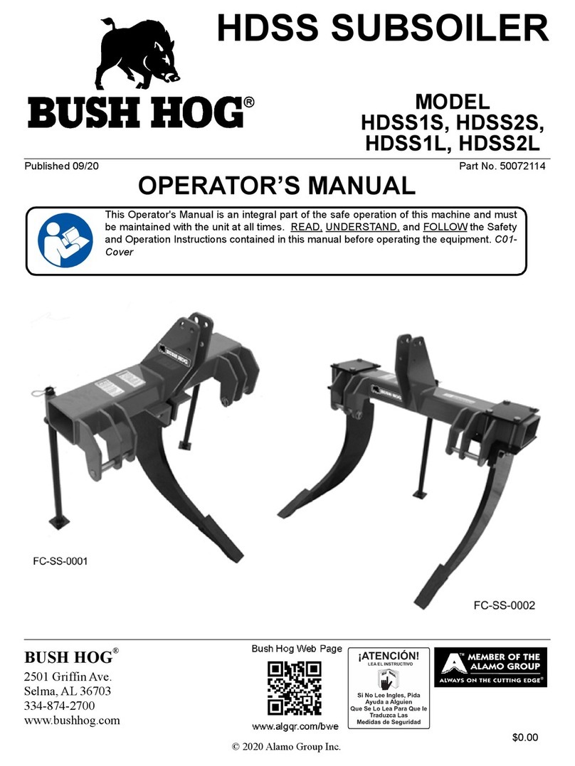 Bush Hog HDSS1S User manual