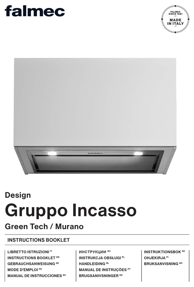 FALMEC GRUPPO INCASSO EVO 105 Instruction booklet