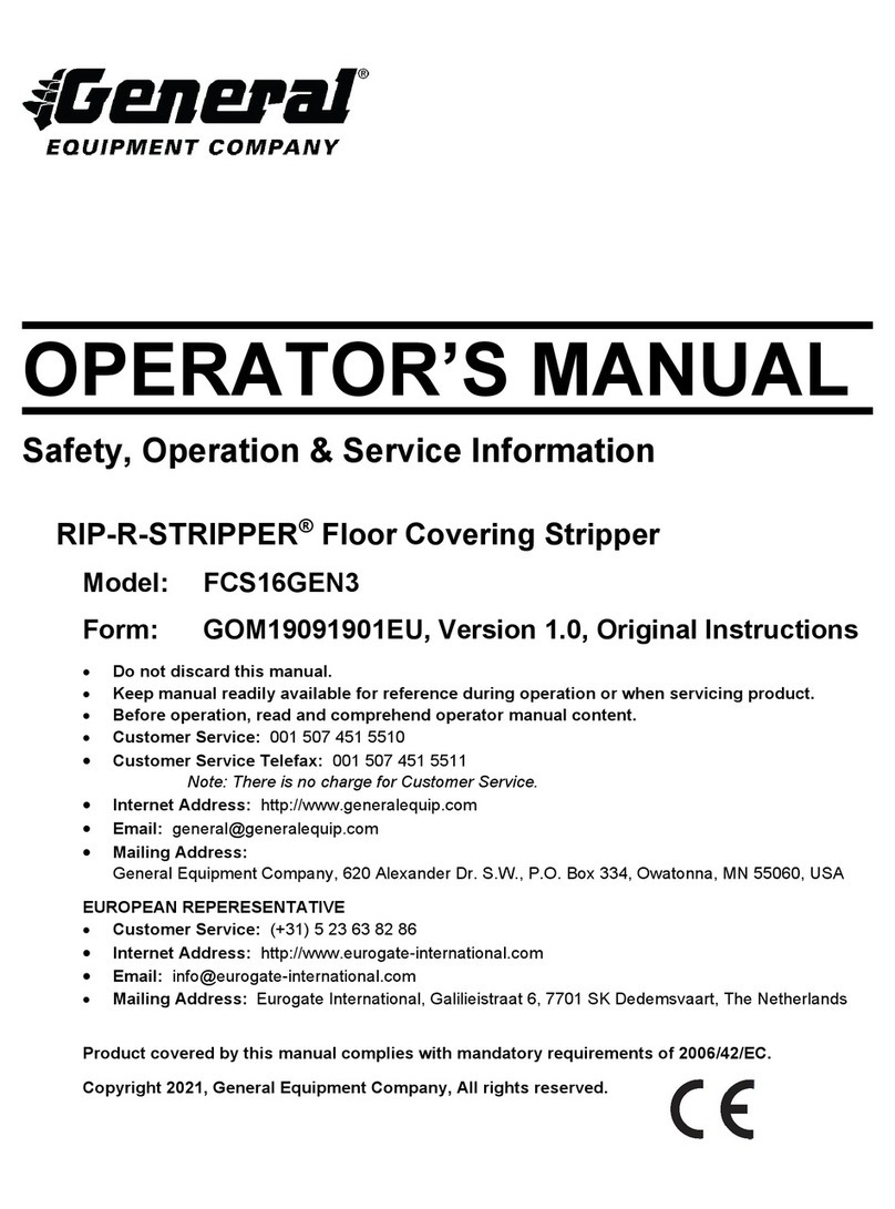 General RIP-R-STRIPPER FCS16GEN3 Operator's manual