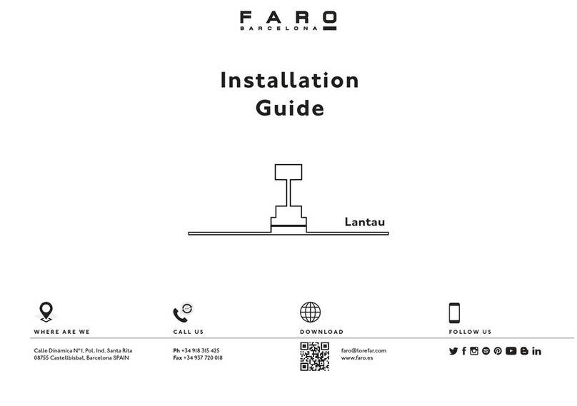 Faro Barcelona Lantau L installation guide