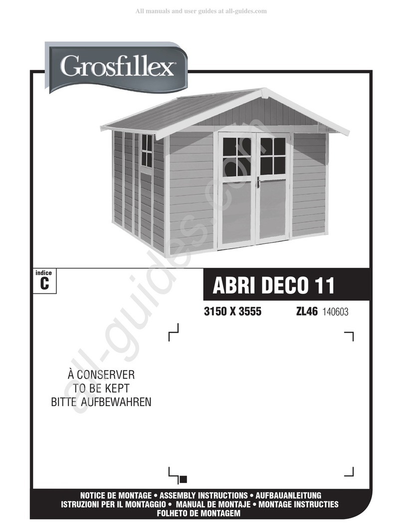 Grosfillex ABRI DECO 11 Assembly instructions
