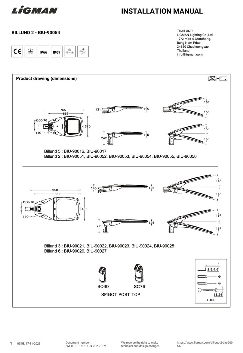 LIGMAN BIU-90054 installation manual