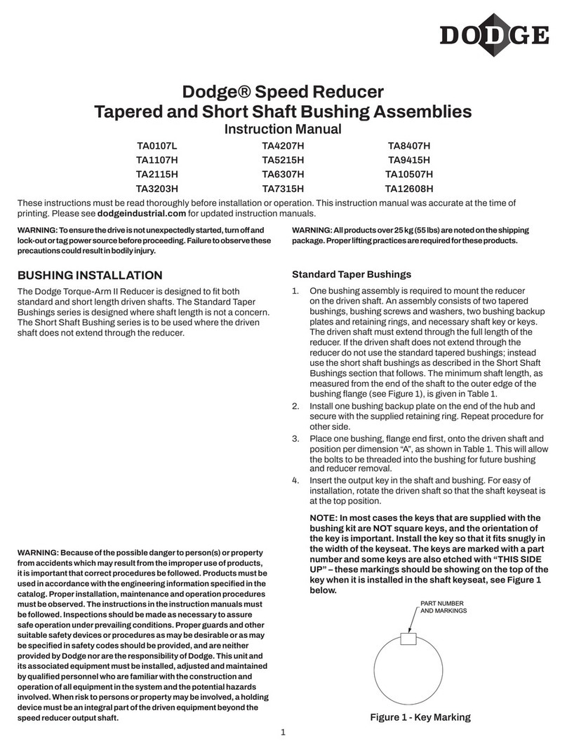 Dodge TA0107L User manual