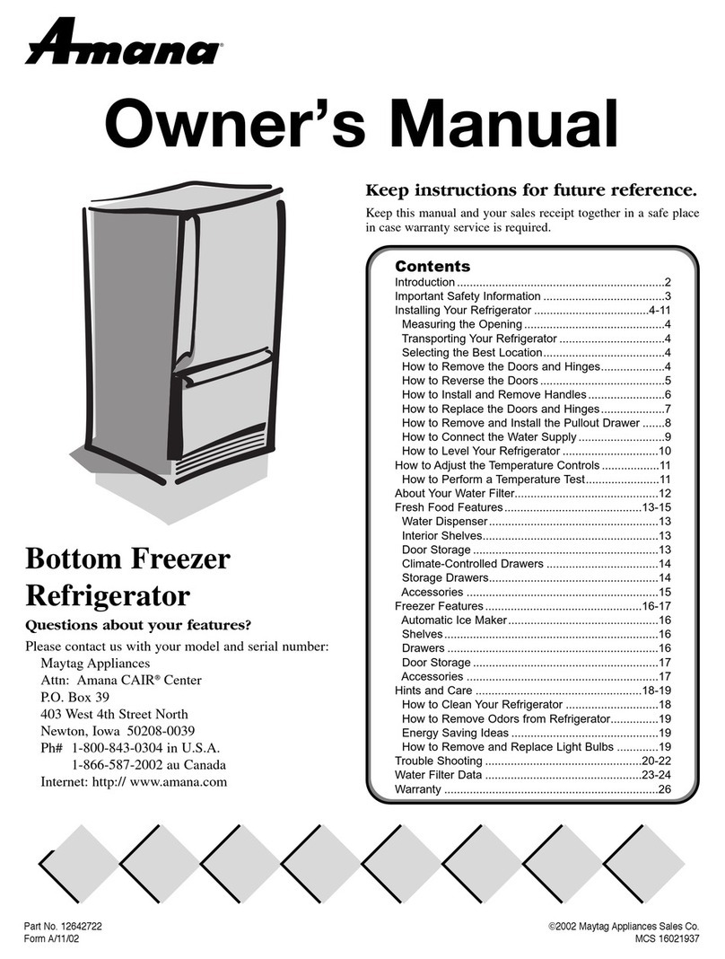 Amana ARB2217CW owner's manual