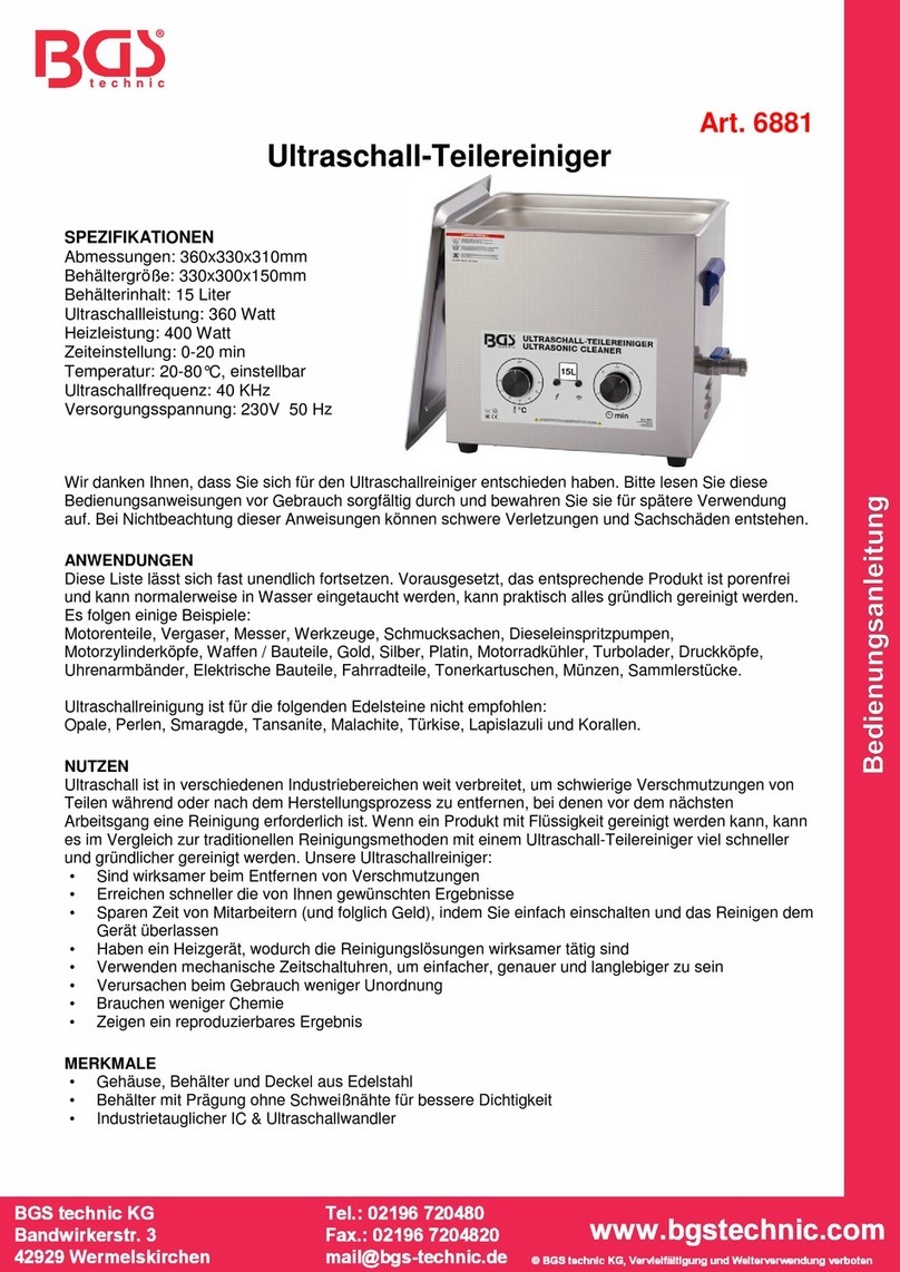 BGS technic 6881 instruction manual