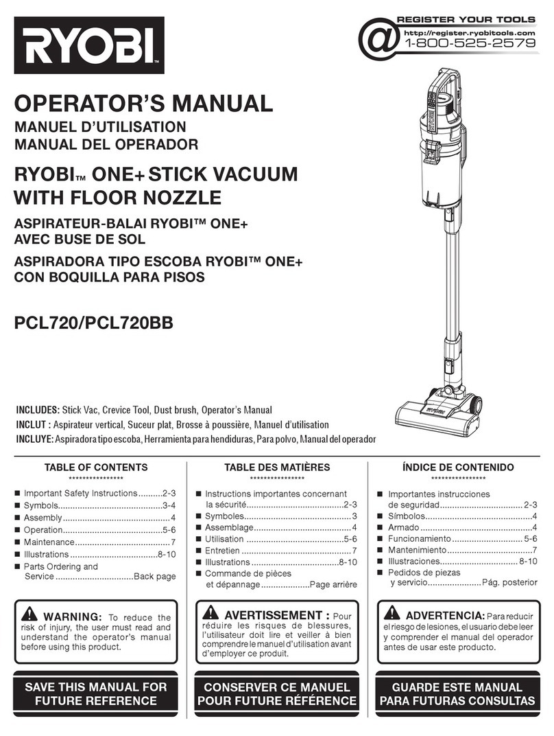 Ryobi PCL720 Operator's manual