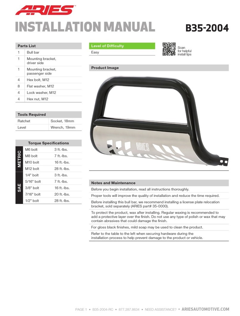 Aries B35-2004 installation manual