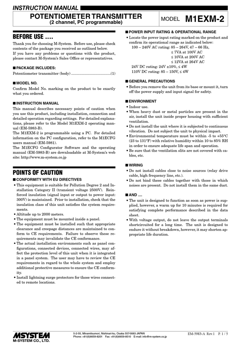 M-system M1EXM-2 User manual