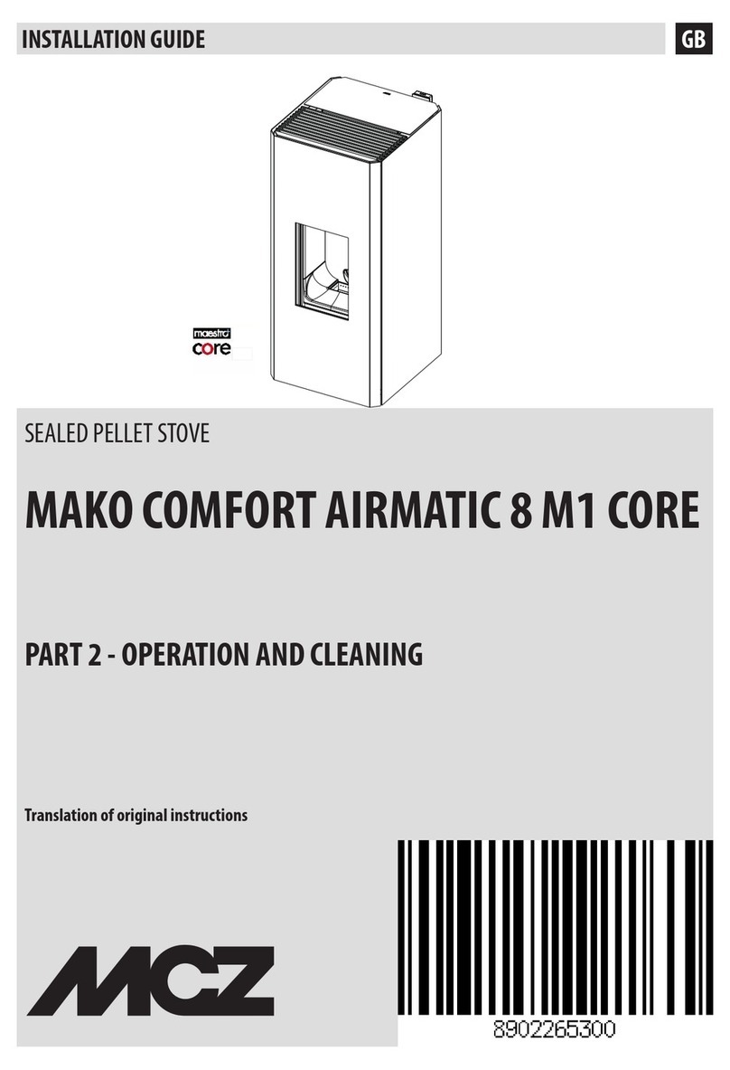 MCZ MAKO COMFORT AIRMATIC 8 M1 CORE User manual MCZ MAKO COMFORT AIRMATIC 8 M1 CORE User manual