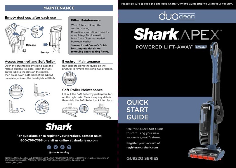 Shark DUOCLEAN APEX QU922Q User manual