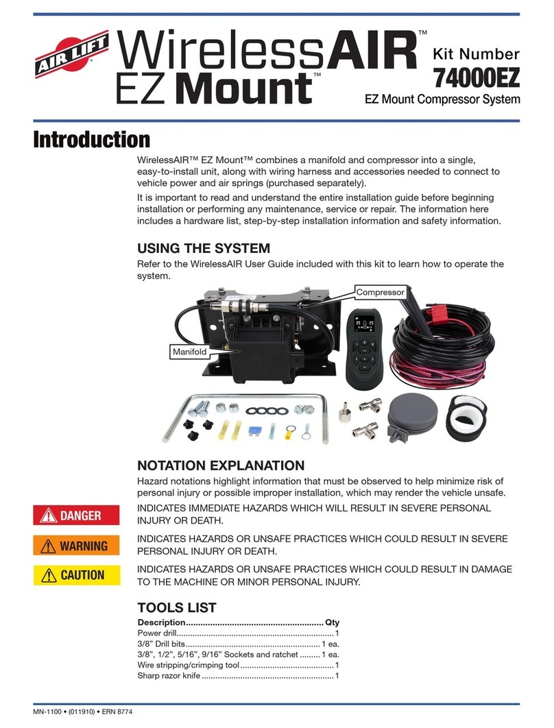 Air Lift Wireless AIR EZ Mount 74000EZ User manual