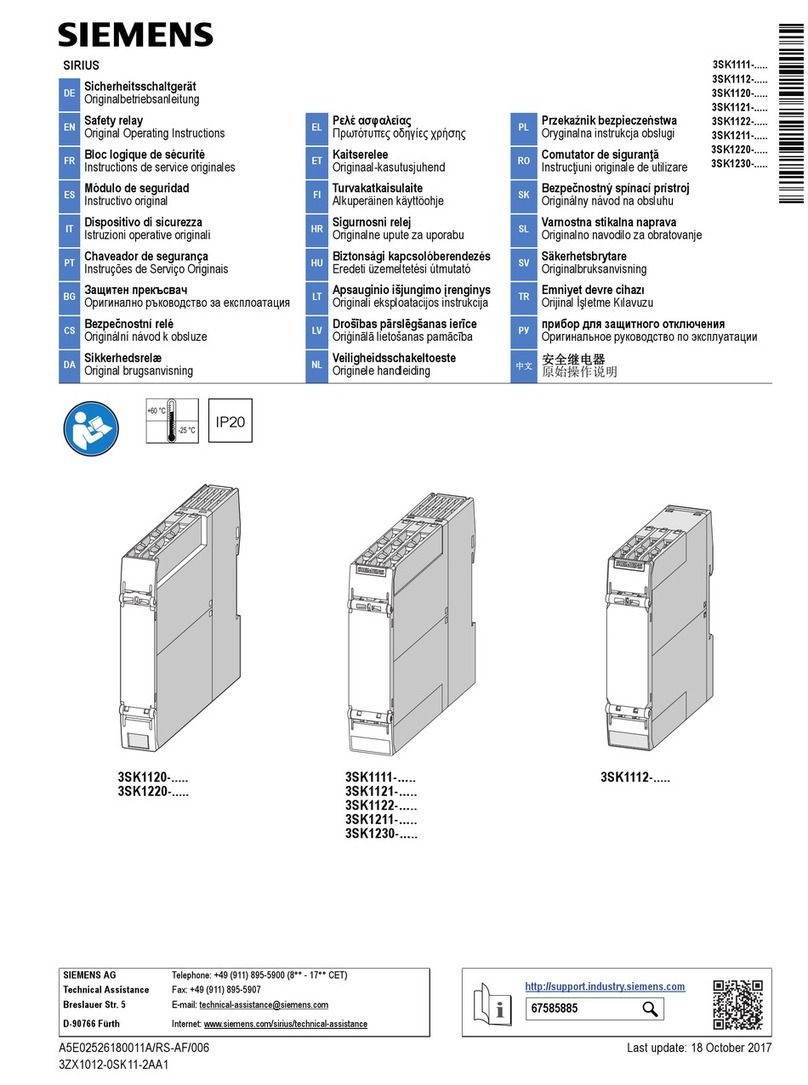 Siemens 3SK1120 Series Original operating instructions