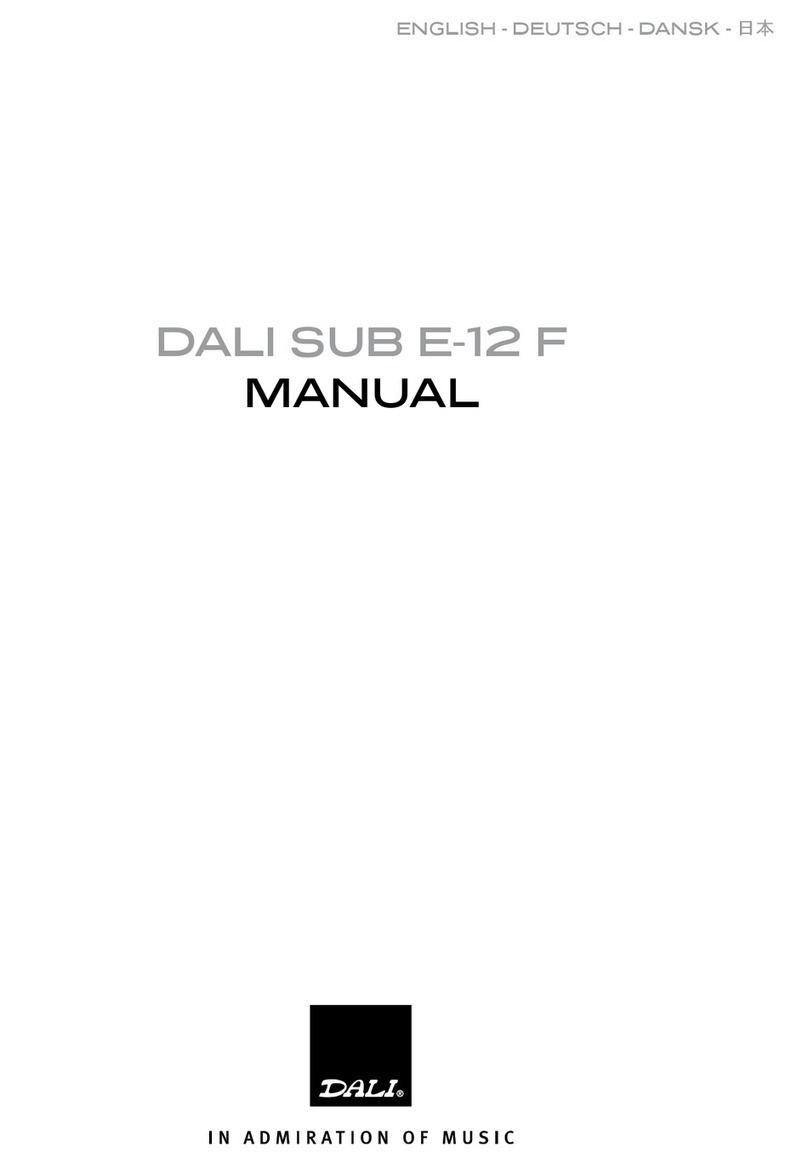 Dali SUB E-12F manual