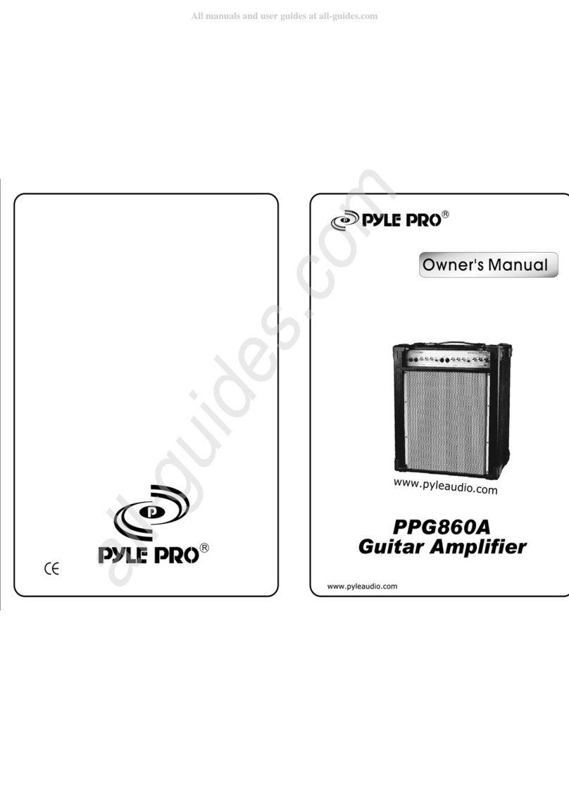 Pyle Pro PPG860A owner's manual