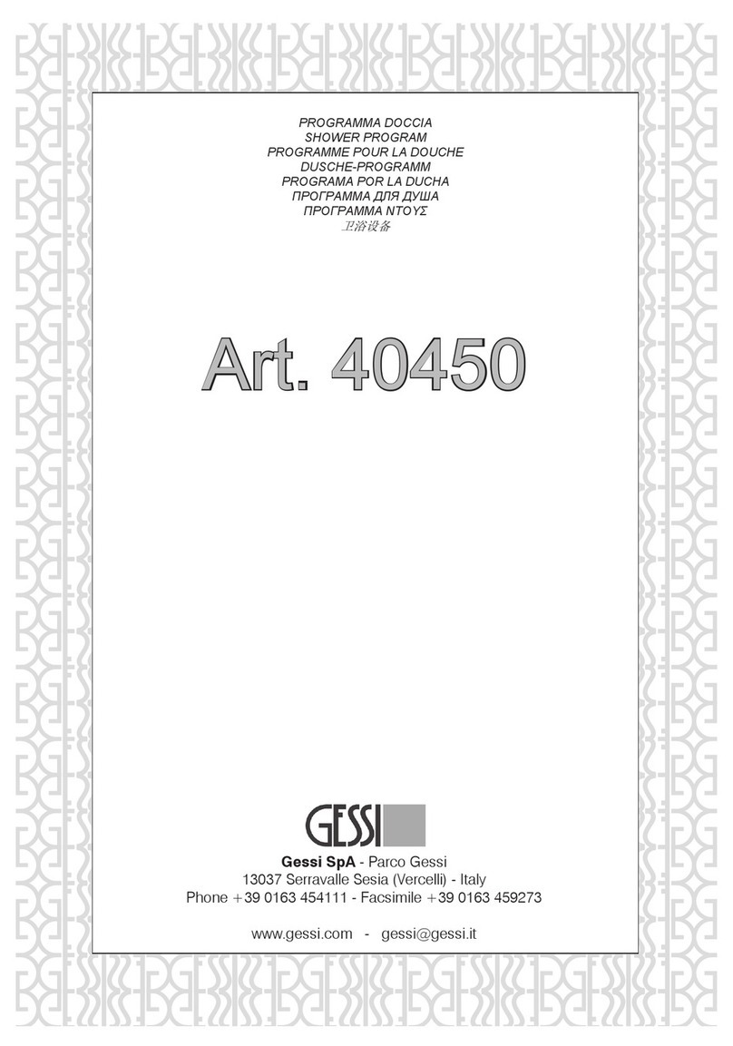 Gessi 40450 User manual