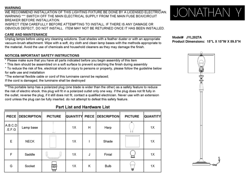JONATHAN Y Layla JYL2027A User manual JONATHAN Y Layla JYL2027A User manual
