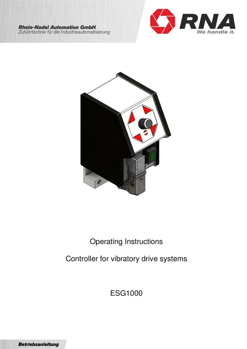 RNA ESG 1000 User manual