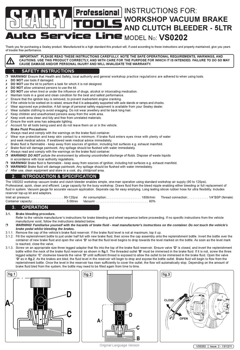 Sealey Vs0202 instructions