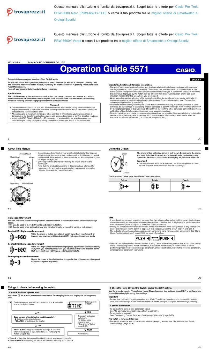 Casio 5571 User manual