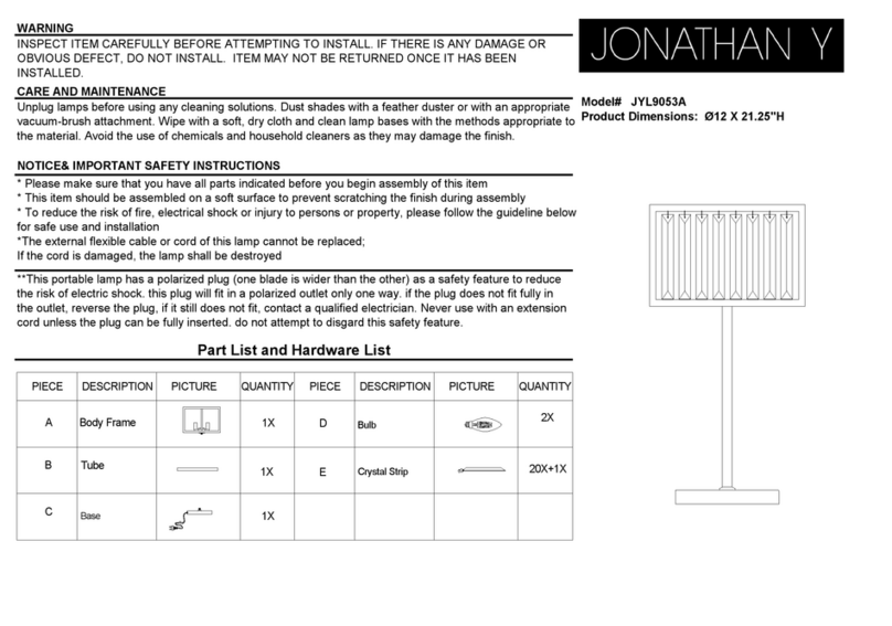 JONATHAN Y JYL9053A User manual JONATHAN Y JYL9053A User manual