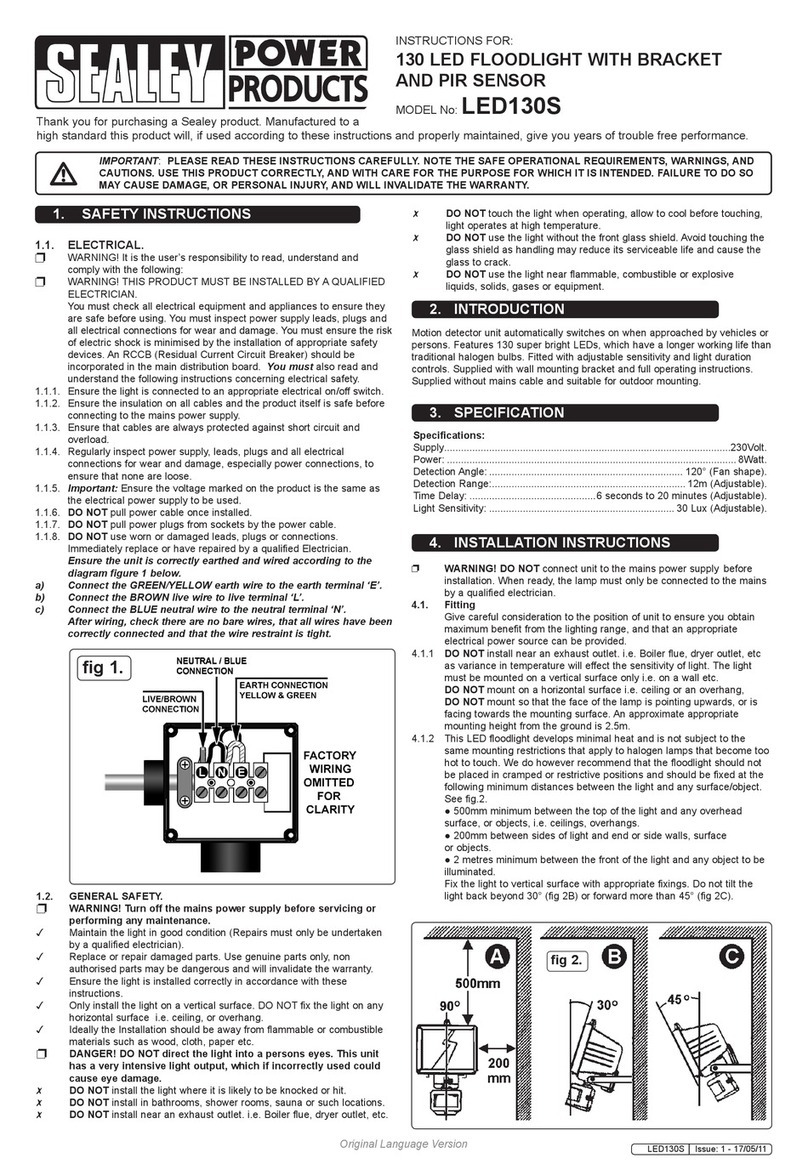 Sealey LED130S User manual