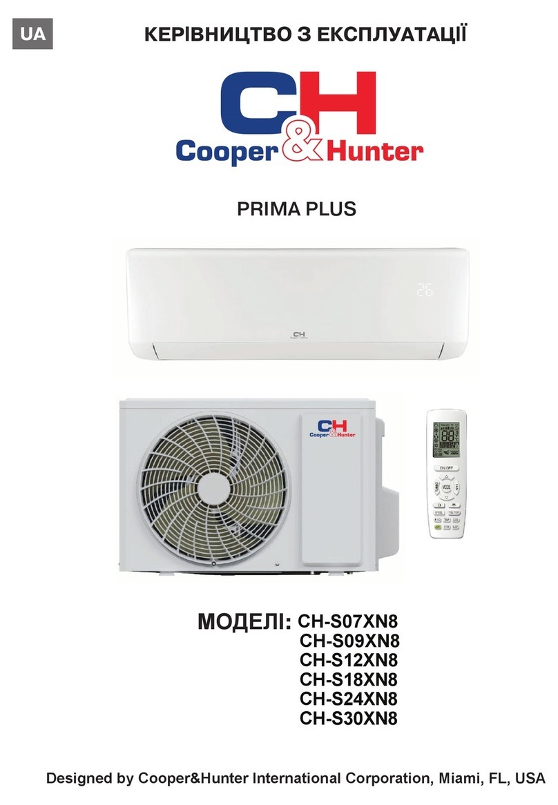 Cooper & Hunter PRIMA PLUS CH-S07XN8 User manual
