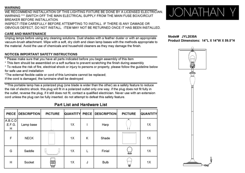JONATHAN Y Evelyn JYL2030A User manual