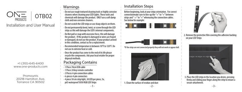 One products OTB02 User manual