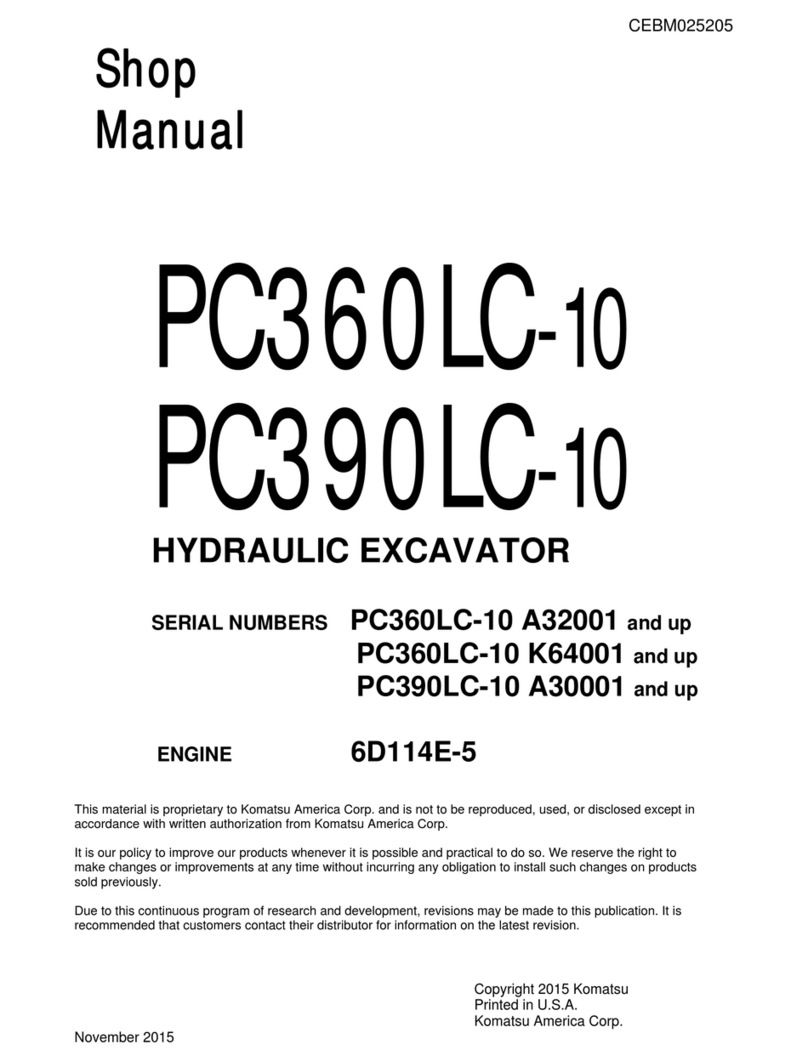 Komatsu PC390LC-10 Install guide