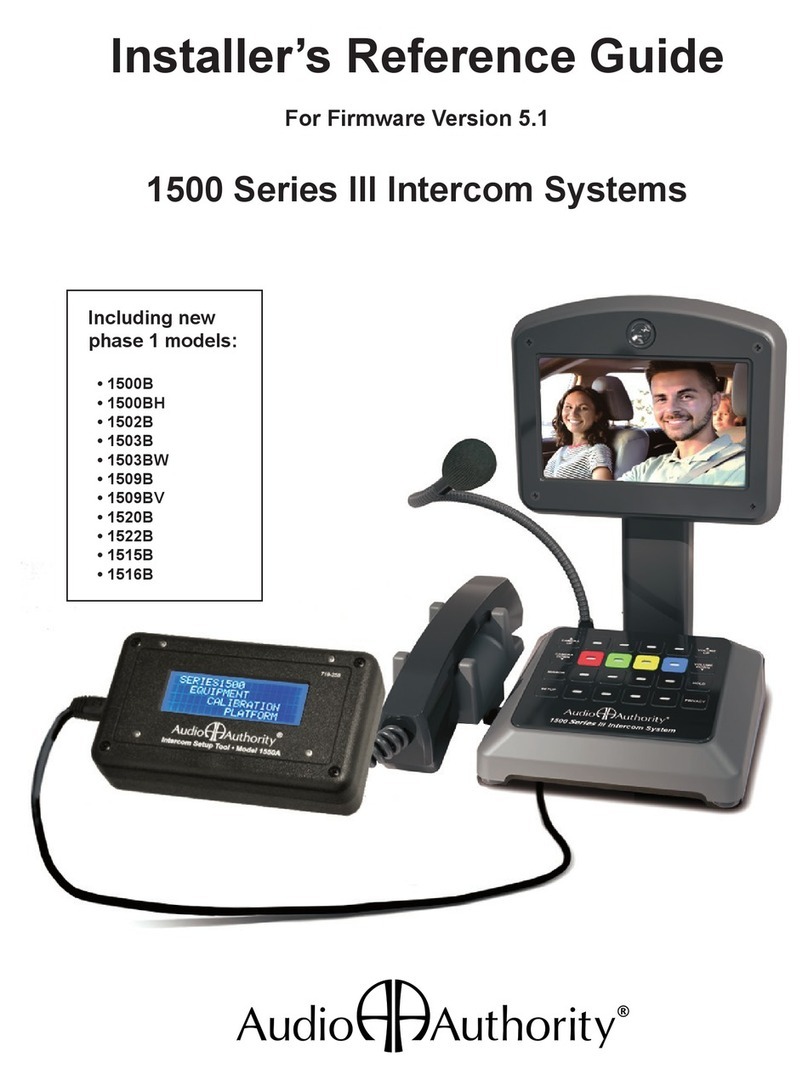 Audio Authority 1502B Installer's reference guide