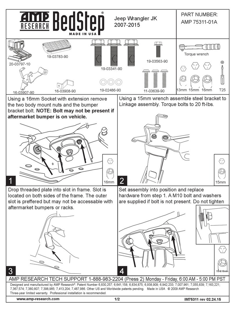 AMP Research BedStep AMP 75311-01A User manual