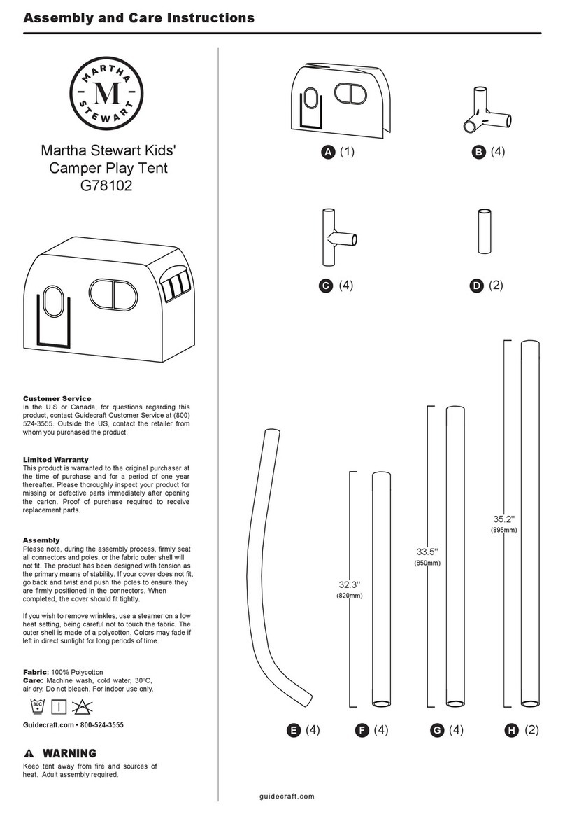 Martha Stewart G78102 Assembly and care instructions