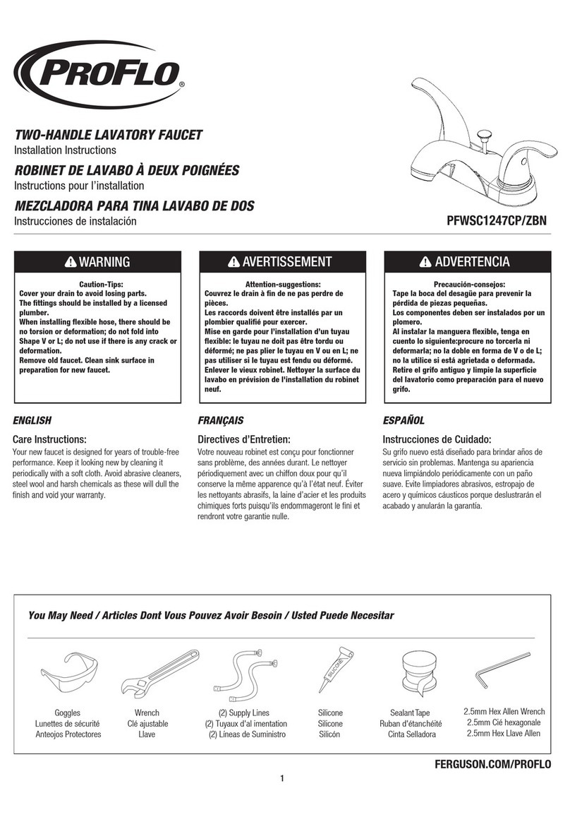 ProFlo PFWSC1247CP/ZBN installation instructions