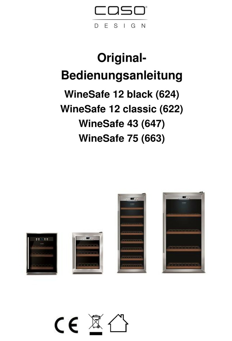 CASO DESIGN WineSafe 12 black Original operating manual