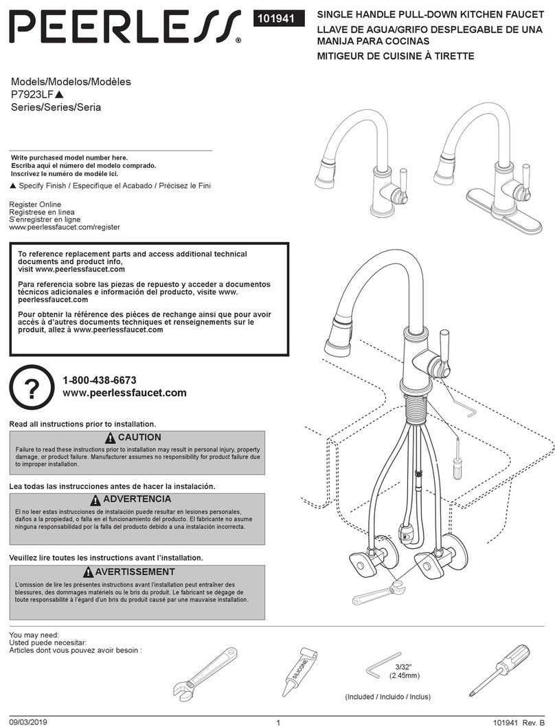PEERLESS P7923LF Series User manual