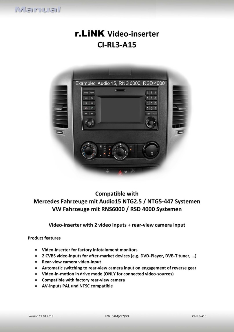 Car-Interface CI-RL3-A15 User manual