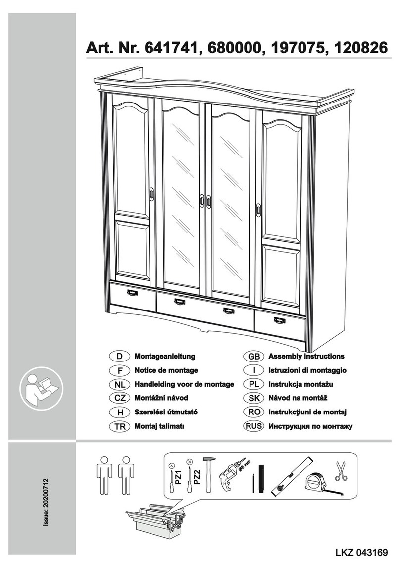 Home affaire Konrad 680000 Assembly instructions