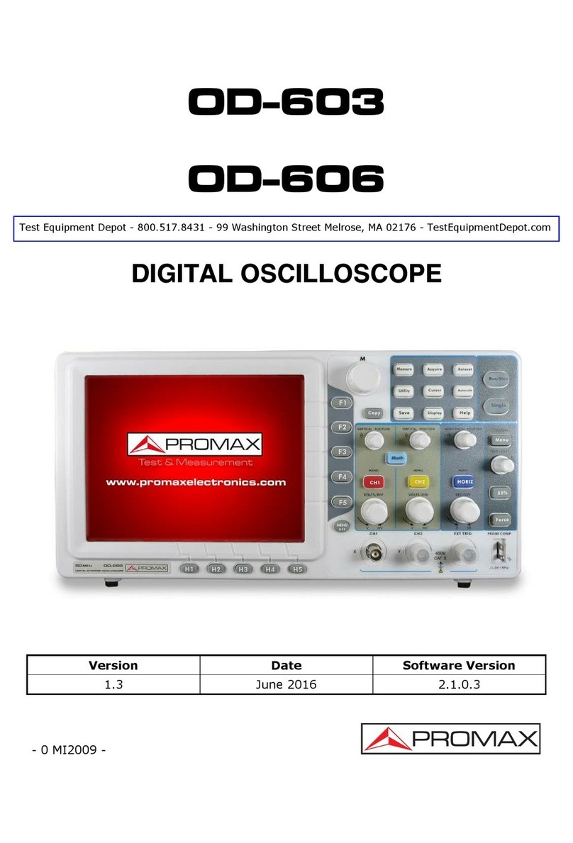 Promax OD-603 manual