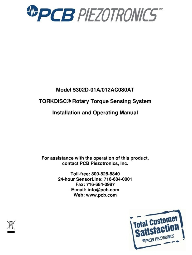 PCB Piezotronics TORKDISC 5302D-01A/012AC080AT User manual