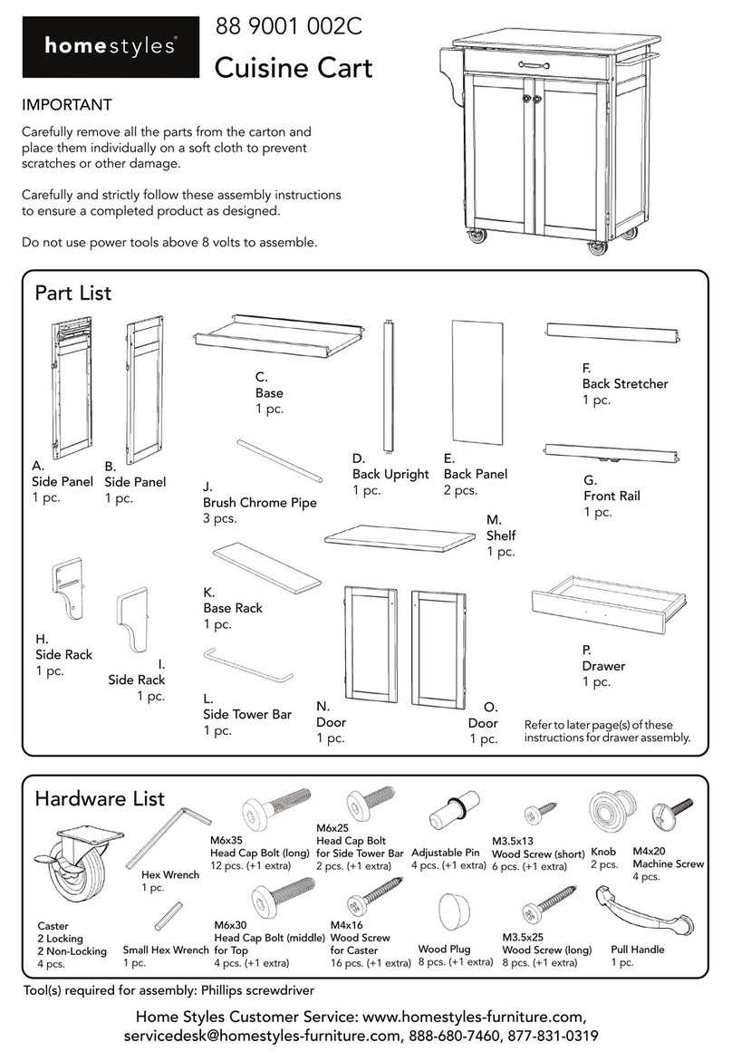 Home Styles 88 9001 002C manual