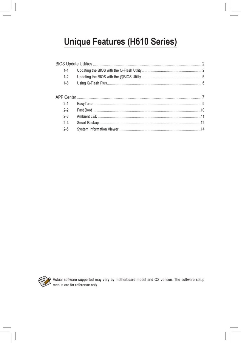 Gigabyte H610 Series User manual