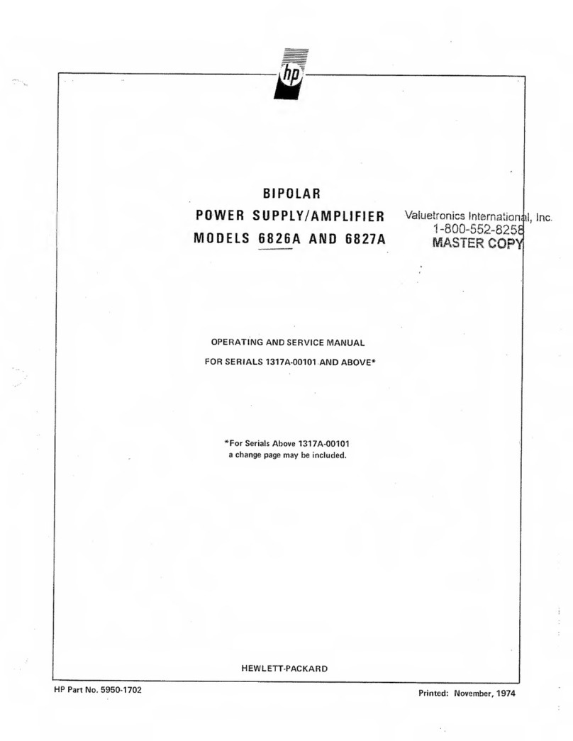 HP 6826A Service manual