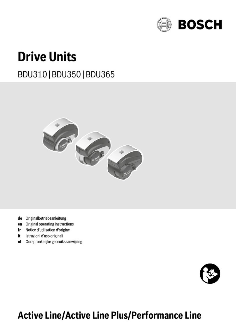 Bosch BDU350 User manual