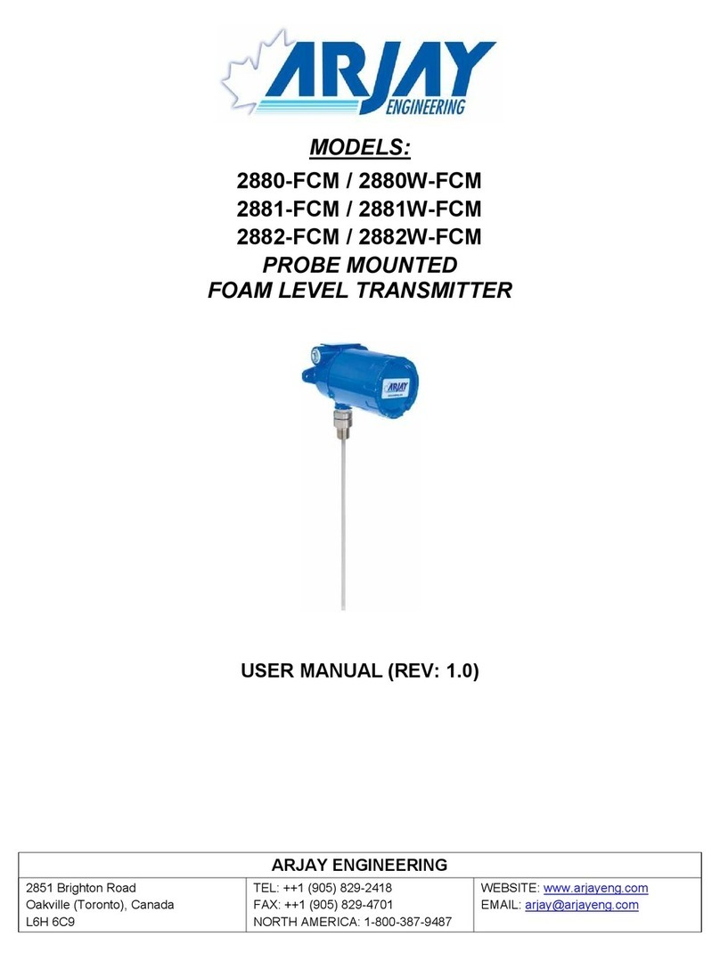 ARJAY ENGINEERING 2880-FCM User manual