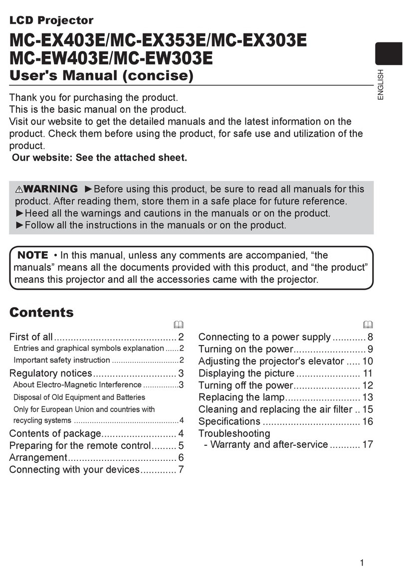 Maxell MC-EX303E User manual