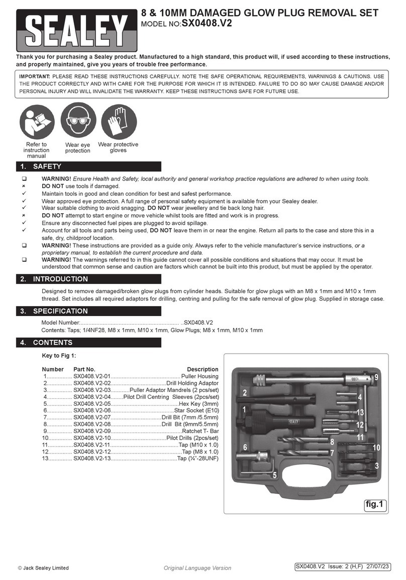 Sealey SX0408.V2 manual