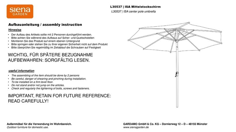 siena GARDEN L30537 User manual