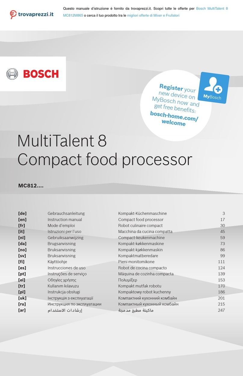 Bosch MultiTalent 8 MC812M865 User manual